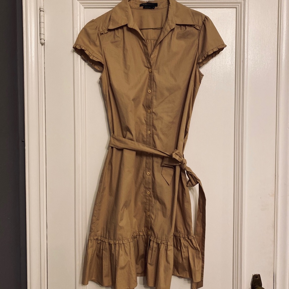 BCBG Ruffle Trim Dress